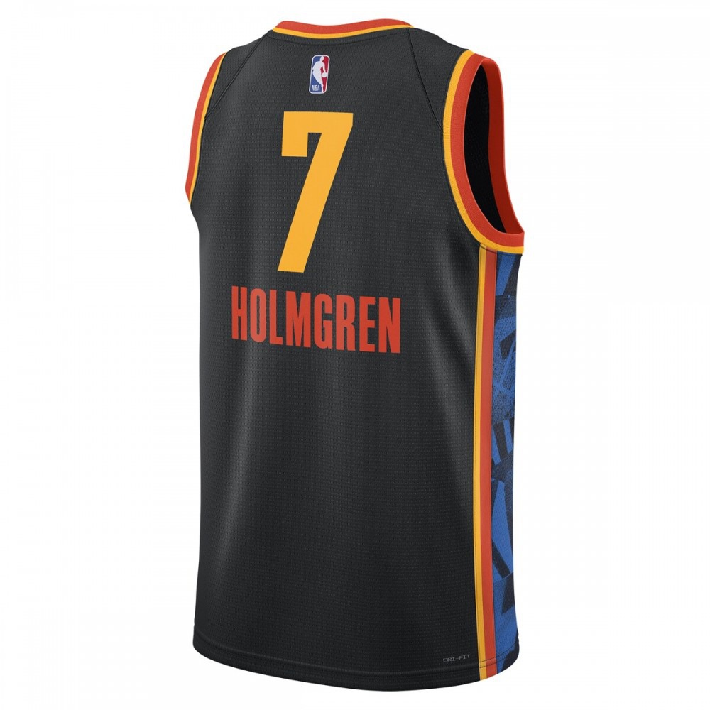 Chet Holmgren Oklahoma City Thunder Unisex 2024/25 Swingman Player Jersey - City Edition - Black-Pro Kit Vault | Brand New 26/27 Sports Jerseys